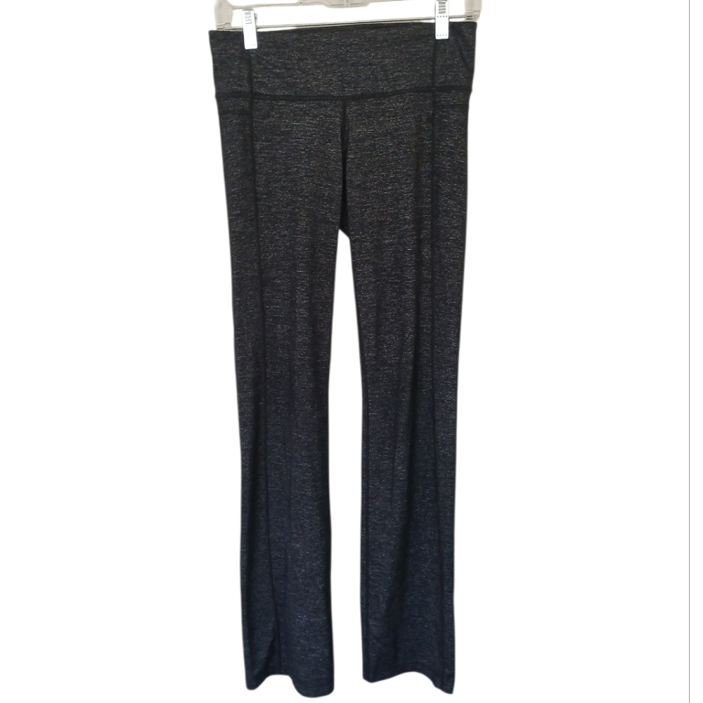 Athleta Odyssey Straight Up Pant Black Heathered Leggings Size Small